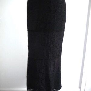 Moschino Black Lace Pencil Skirt. New with tags. Size 44/10
